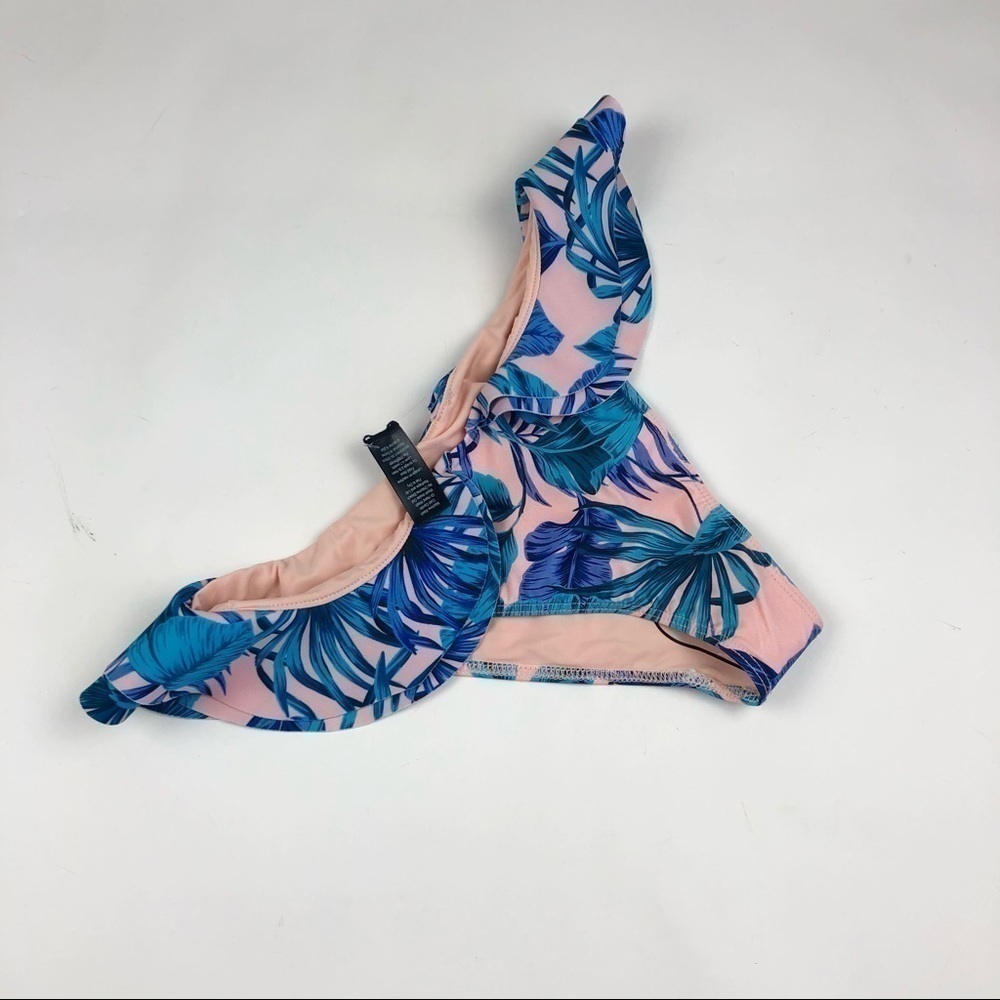 New Beach Riot Chloe Bikini Bottom Small Floral Ruffled - Picture 3 of 7